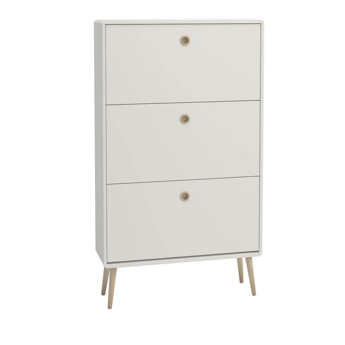 SCHUHKIPPER weiß - Weiß, Holzwerkstoff (82/141/26cm) - ebuy24