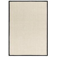 TEPPICH modern Wohn-/Schlafzimmer Wolle & Naturfaser ROKA Schwarz 160x230 cm - Schwarz, Naturmaterialien (160/230cm) - Novatrend