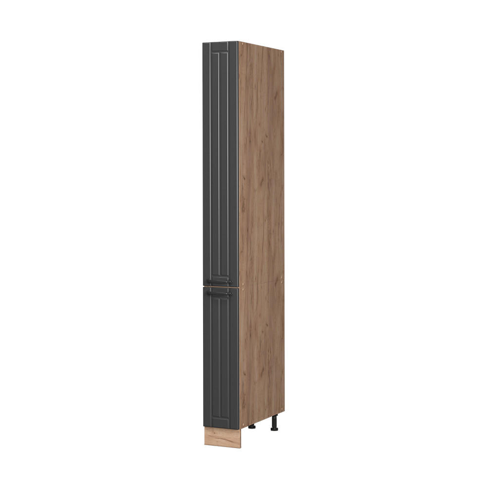 APOTEKARSK&Aring;P Fame-Line, M&ouml;rkgr&aring;/Goldkraft ek, 20 cm M&ouml;rkgr&aring;, Honungsek 206.8/20/58.1 cm
