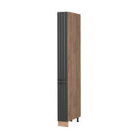 LEKÁRENSKÁ SKRINKA Fame-Line, Tmavo-sivá/Dub Goldkraft, 20 cm - dub medový/tmavosivá, kompozitné drevo (20/206.8/58cm) - Vicco