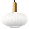 PENDELLEUCHTE Paris - Goldfarben/Schwarz, Glas/Metall (30/30/117cm) - kiki design