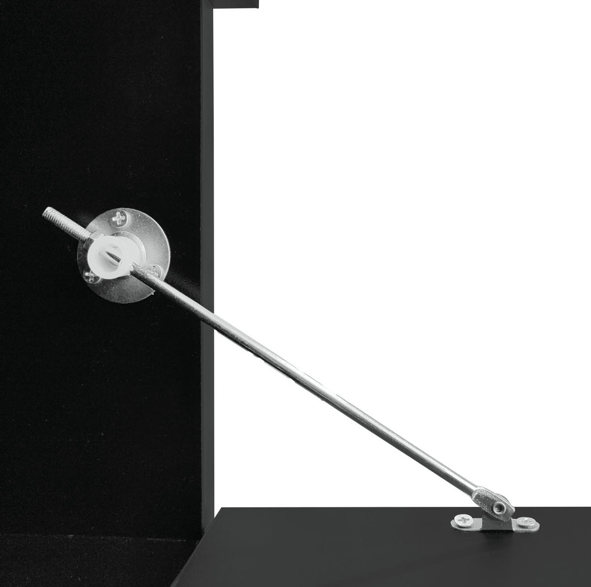 TV sestava 181/38/38 cm černá z dřevotřísky s LED osvětlením a konferenčním stolkem - černá, kompozitní dřevo (181/38/38cm) - OKWISH