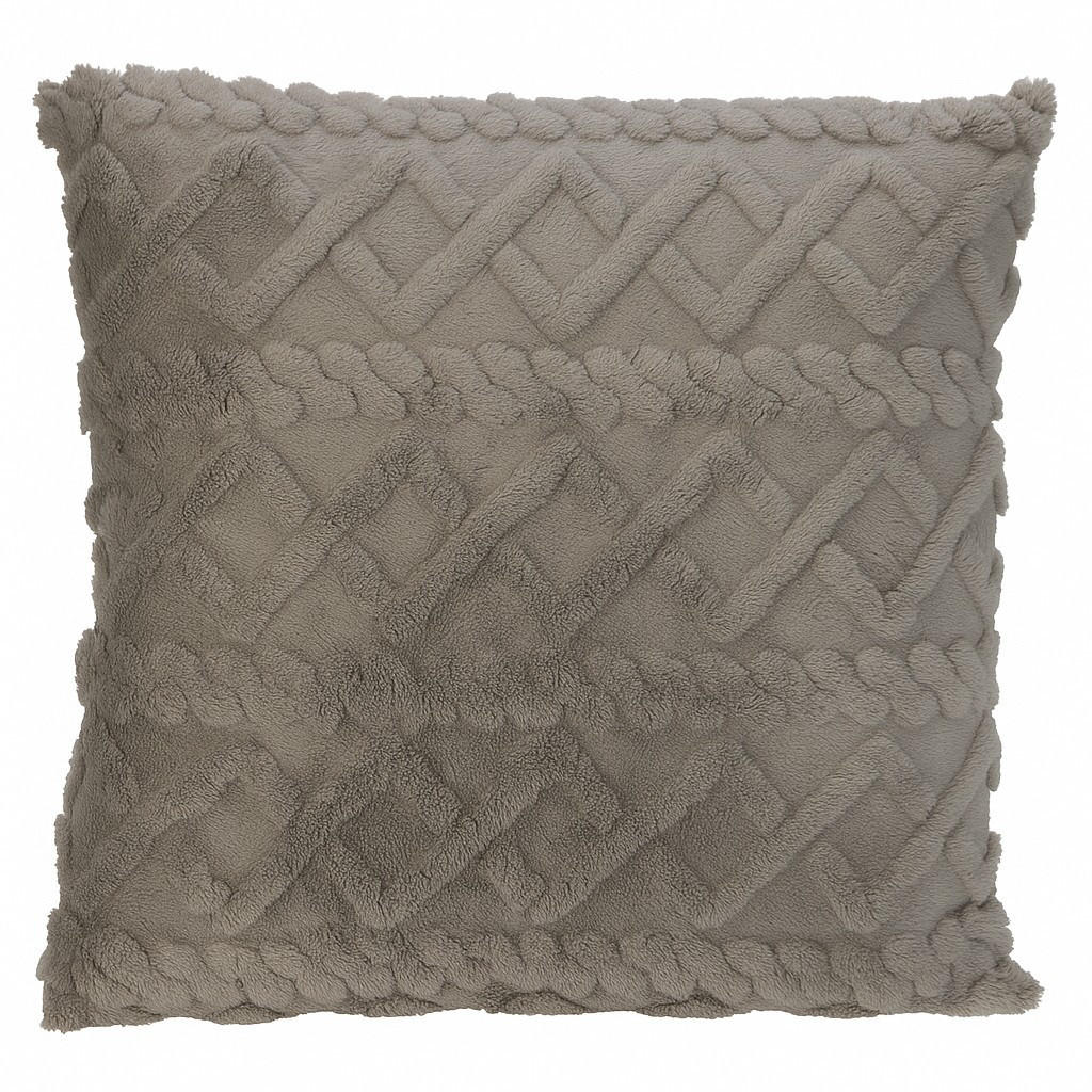 Home Styling Collection Dekokissen Grau 45x45 cm