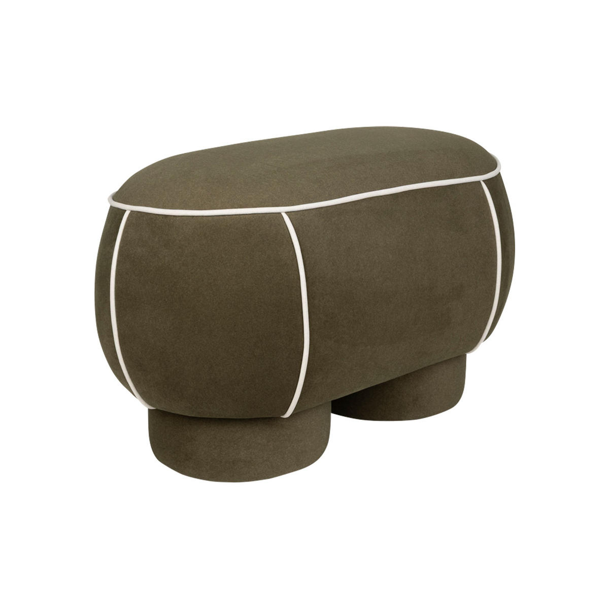 SITZBANK Marina Hocker M Grün - Grün, Kunststoff (77.5/49/45.5cm) - Housecraft Living