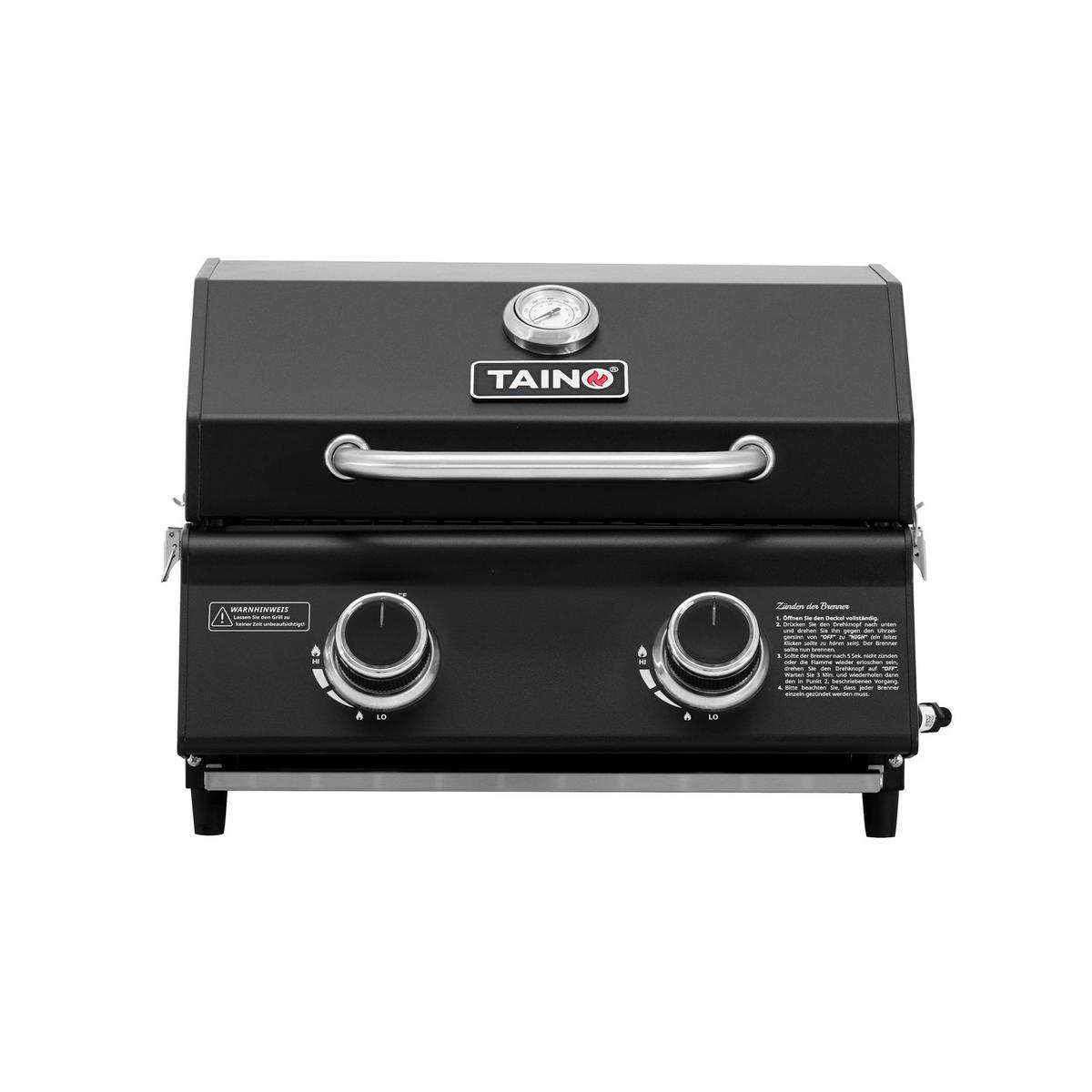 GASGRILL Set PLATINUM COMPACT DARK - Anthrazit/Schwarz, Metall (45/34/45cm) - TAINO