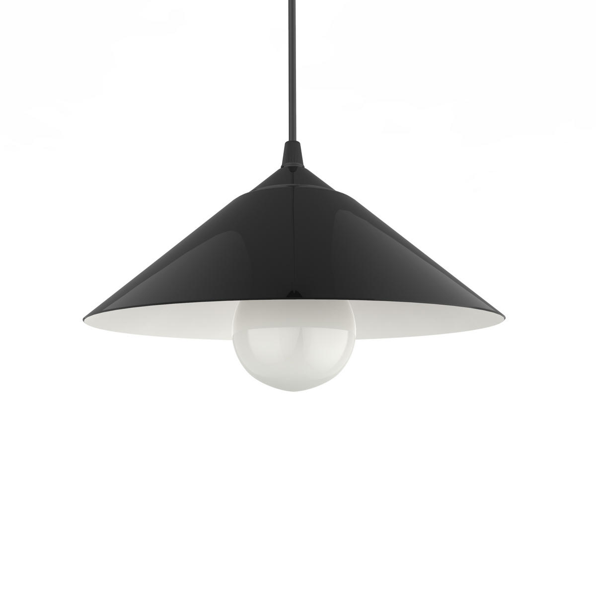 HÄNGELEUCHTE - Schwarz, Metall (25/25/10cm) - Lumicom