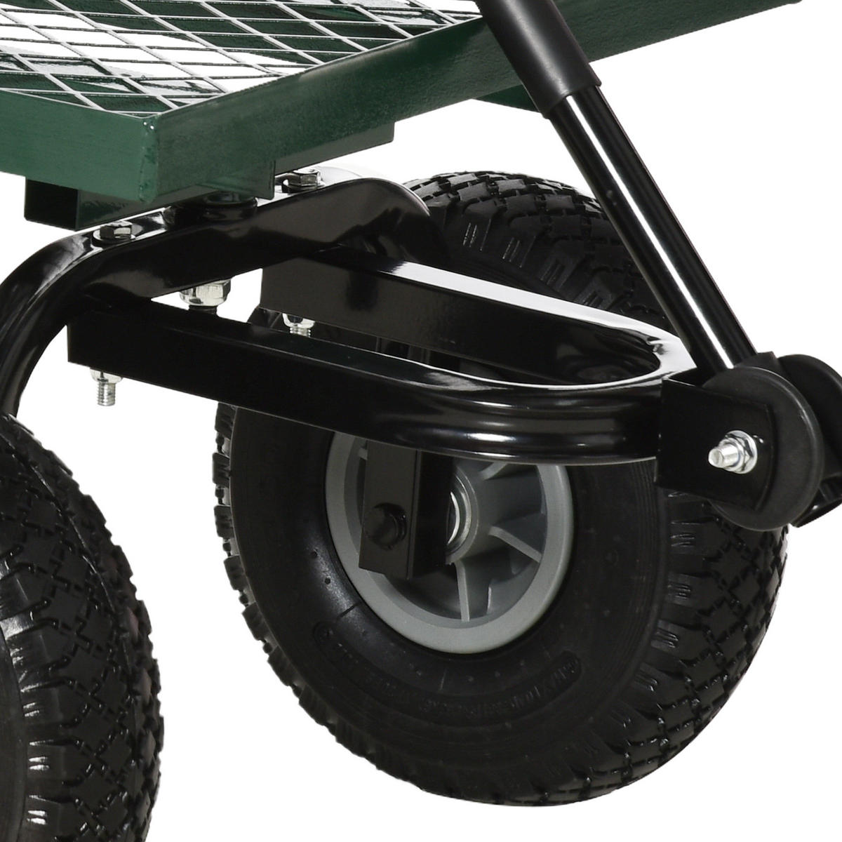 TRANSPORTWAGEN DE-17575 150 kg, 4 Luftreifen Grün - Grün, Metall (48.5/100/94cm) - ComfortXL