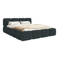 POLSTERBETT BALMONTE 140x200 cm, Schwarz - Schwarz, Textil (200/140cm) - Fedve