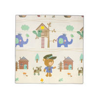 SPIELMATTE DKZ1820 beige 174 x 194 cm, faltbar, abwaschbar, strapazierfähig, ab 12 Monaten - Beige, Kunststoff (174/1/194cm) - Chipolino