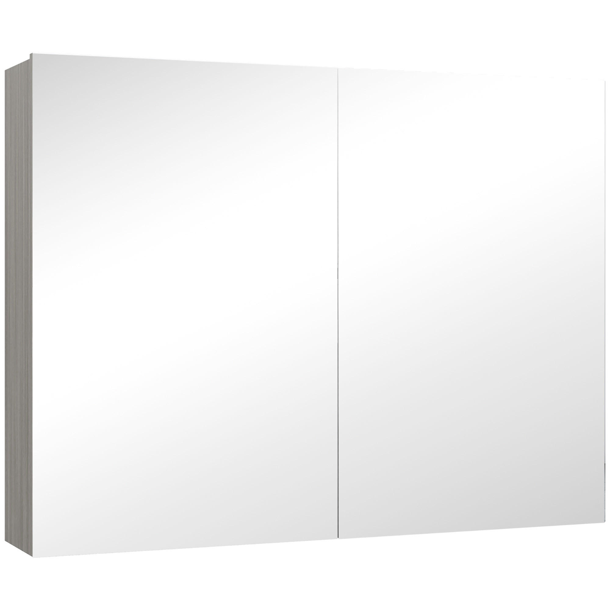 ComfortXL Spiegelschrank Grau 80x60x15 cm