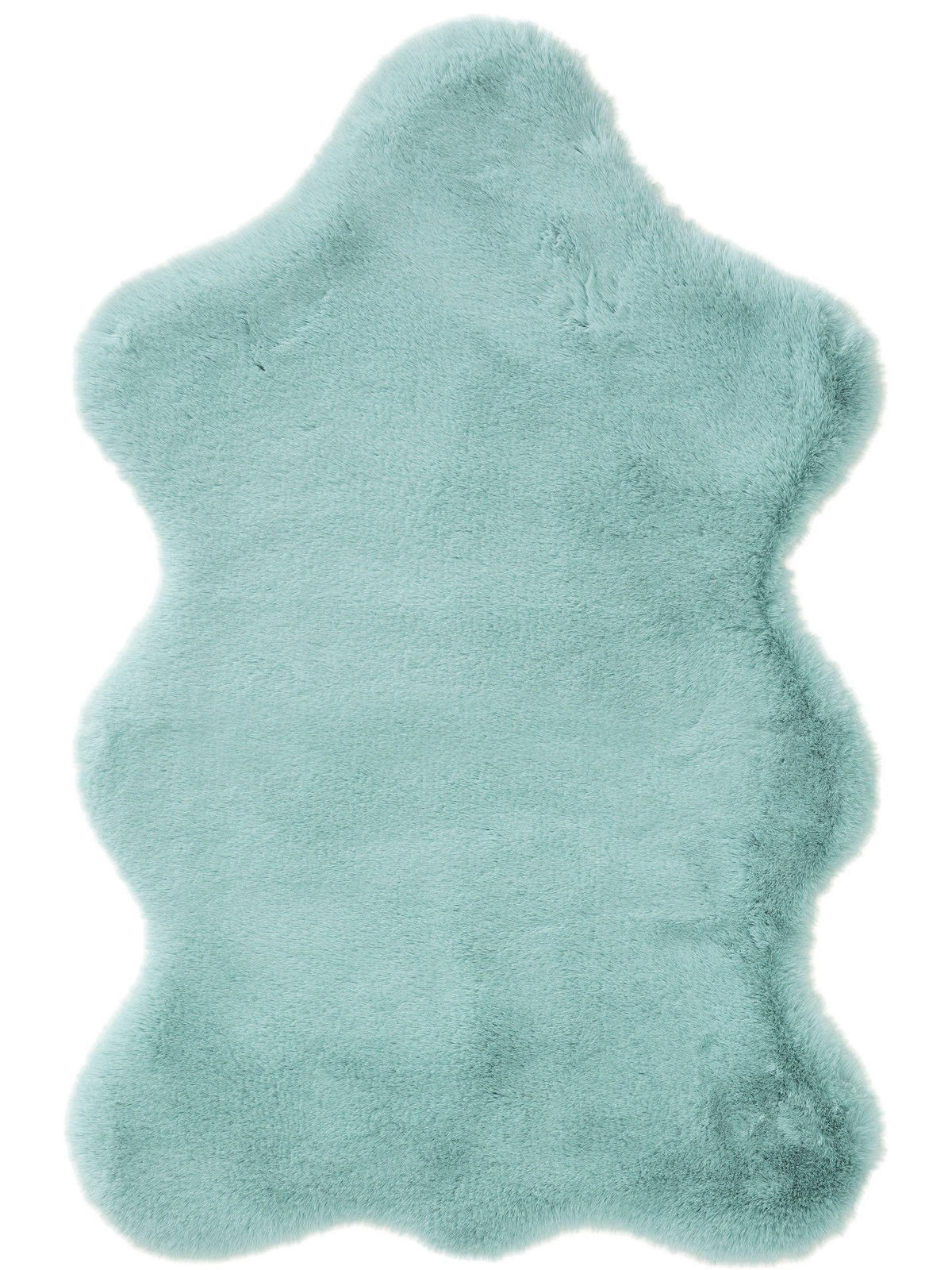 KUNSTFELL-TEPPICH Dave Blau 60x90 cm - Blau, Textil (60/90cm) - benuta Nest