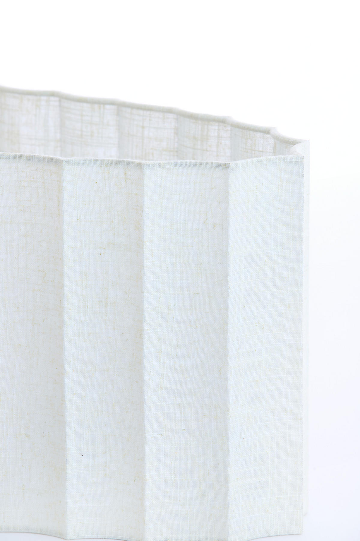 LAMPENSCHIRM Disli Weiß 45/21/22 cm - Weiß, Textil (45/21/22cm) - Light & Living