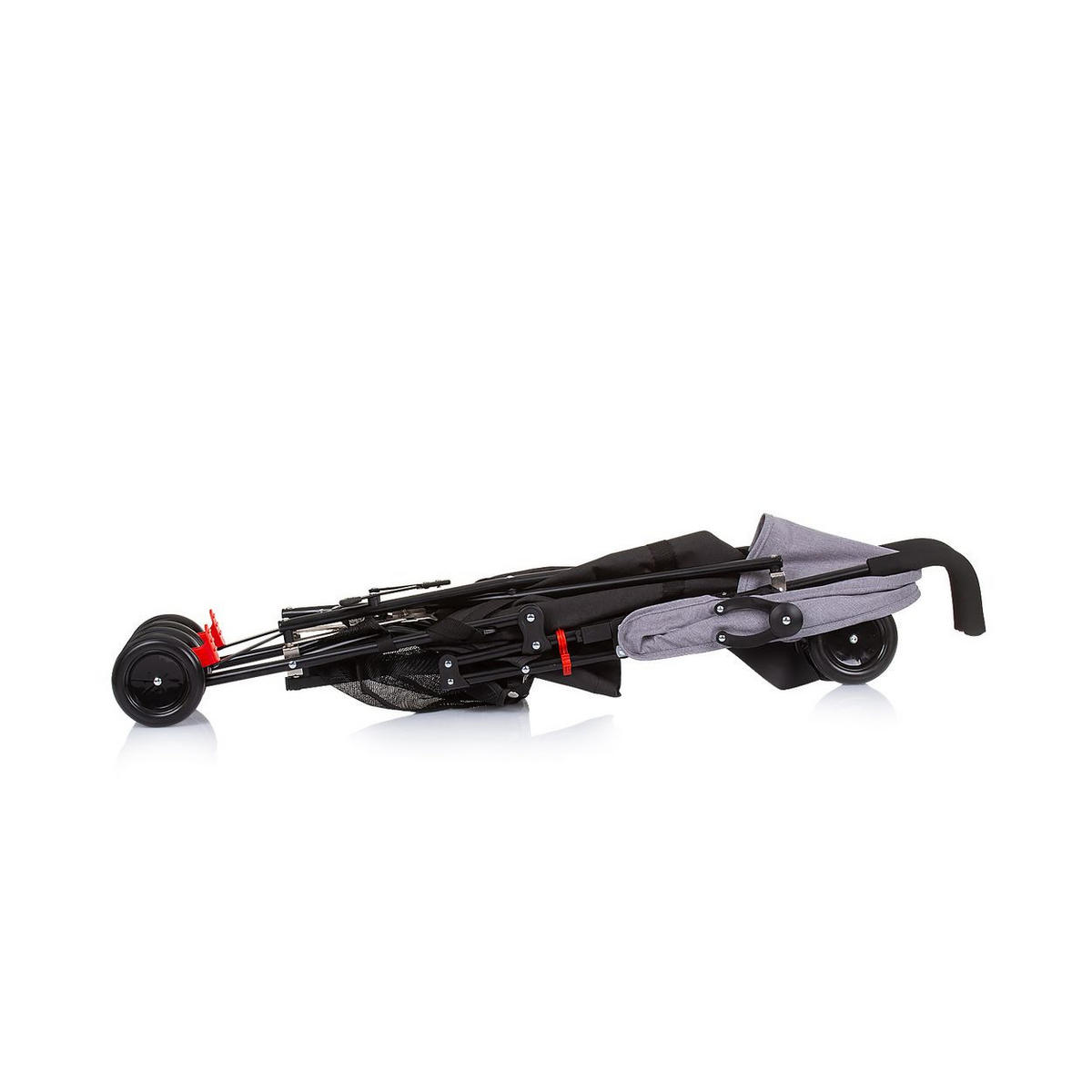 BUGGY Amaya grau schwarz Sonnendach verstellbar, faltbar, Korb - Grau, Metall (80/43/98cm) - Chipolino