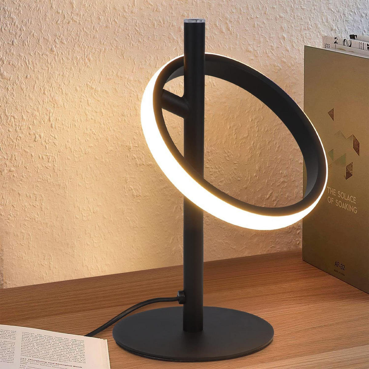 LED-TISCHLEUCHTE Siegen 12.5/12.5/23 cm - Schwarz, Metall (12.5/12.5/23cm) - Nettlife