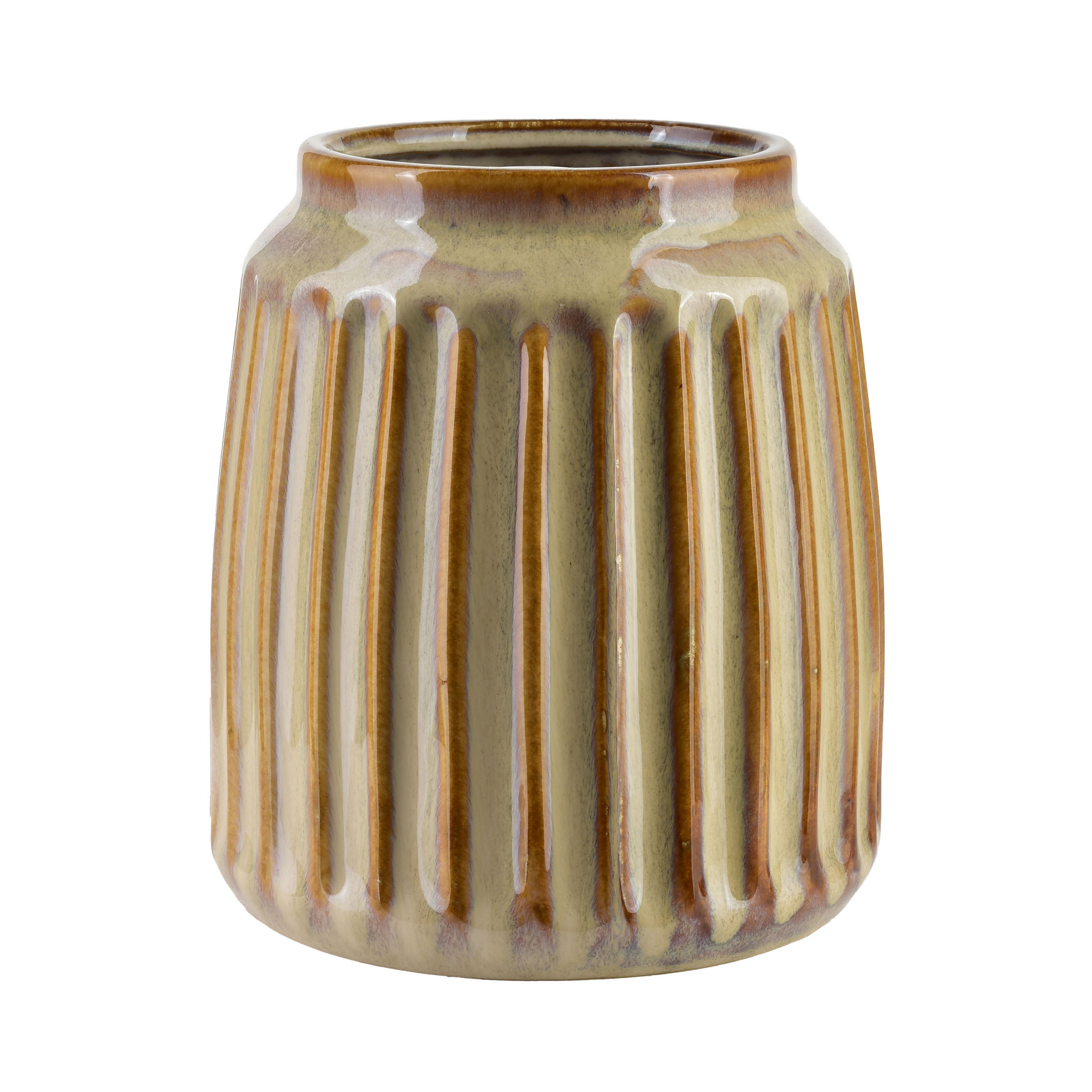 VASENABDECKUNG Arina Beige 11/15,5/18cm Keramik - Beige, Keramik (19cm) - Mondex