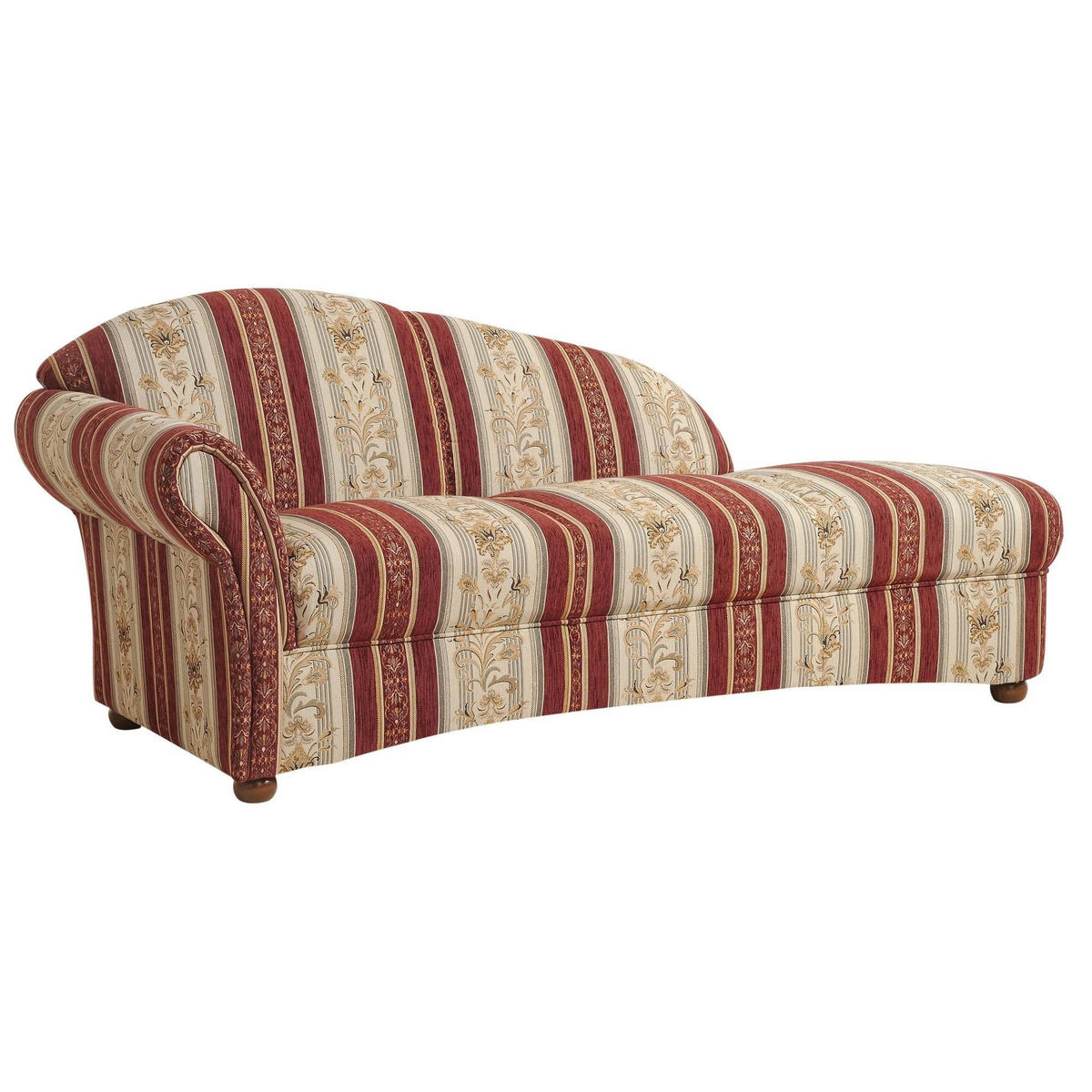 RECAMIERE Armlehne links Kama Bezug Chenille Buche nussbaum dunkel / rot - Multicolor, Kunststoff (191/83/81cm) - 58aufmkessel