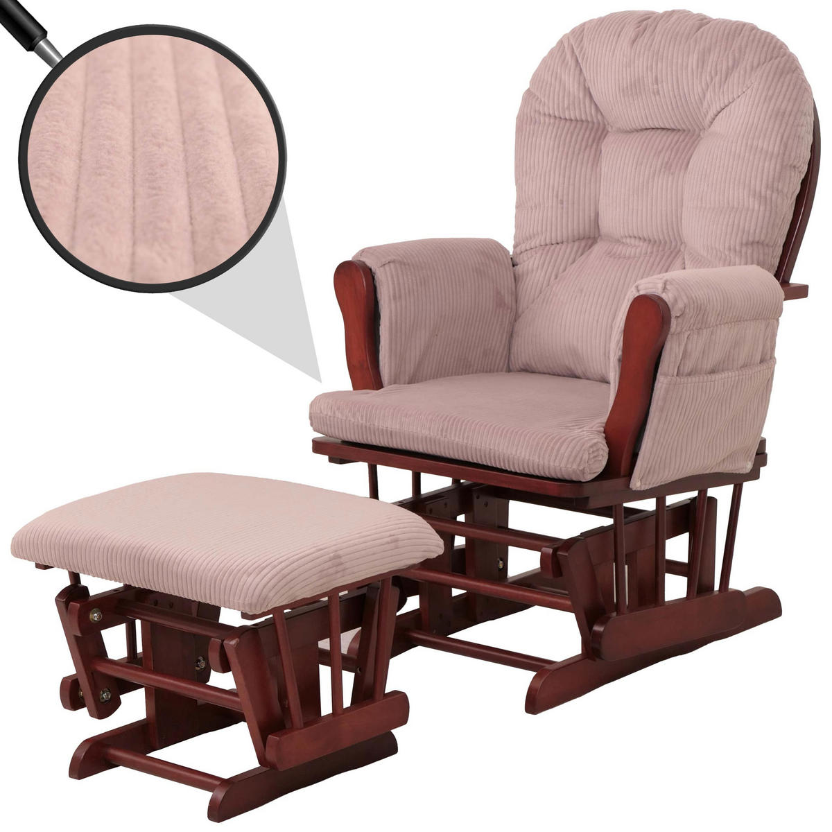 RELAXSESSEL Altrosa, Braun - Altrosa/Braun, Textil (74/103/71cm) - MCW