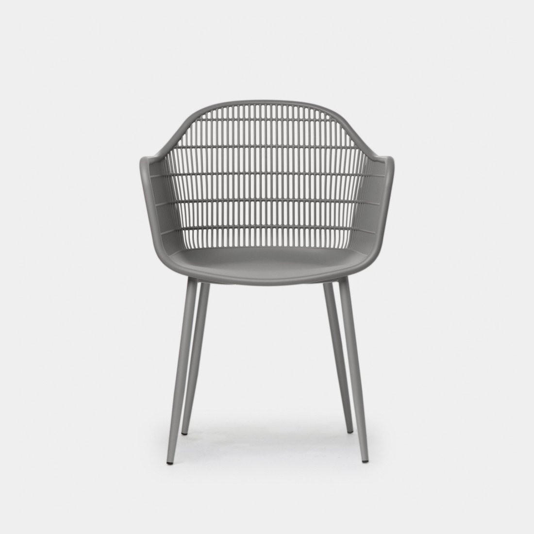 Thumbnail - Klast Home Stuhl, Grau, Kunststoff, 62x85x55 cm, Gartenmöbel, Gartenstühle, Gartenstühle