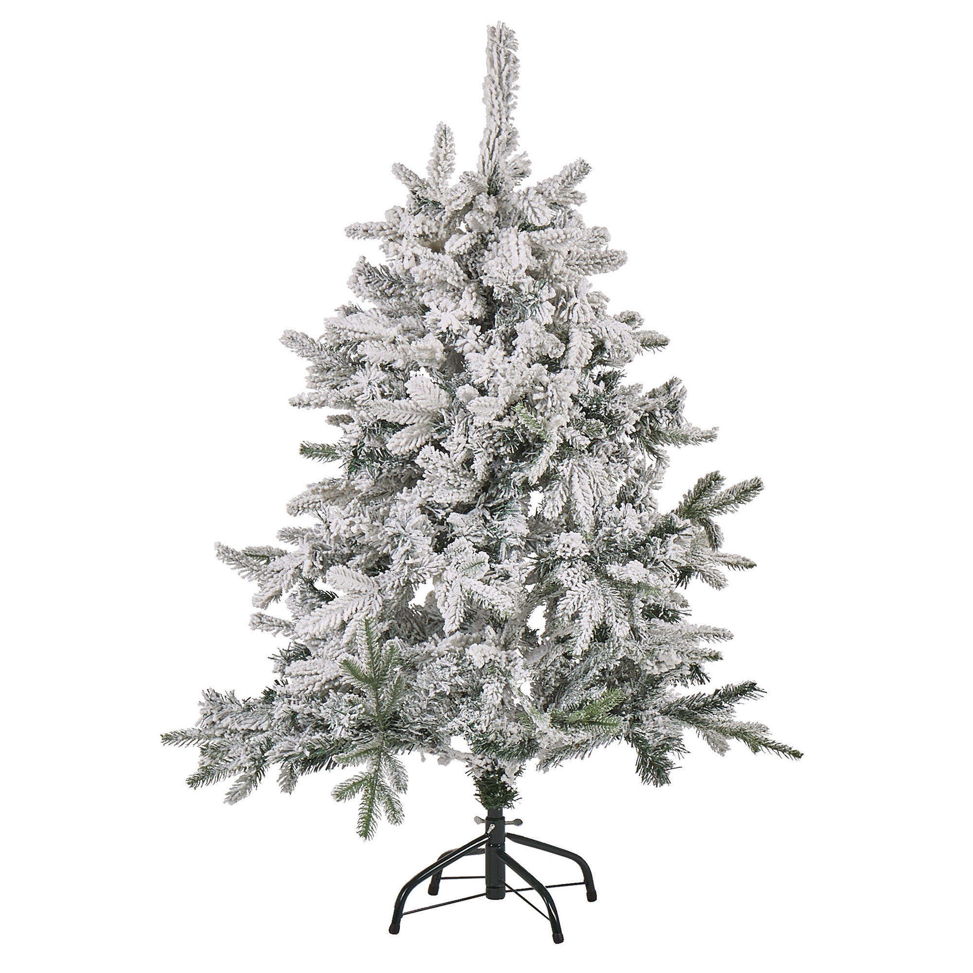 WEIHNACHTSBAUM 120 cm Weiß Tomichi - Weiß, Kunststoff (120cm) - Beliani