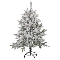 WEIHNACHTSBAUM 120 cm Weiß Tomichi - Weiß, Kunststoff (120cm) - Beliani