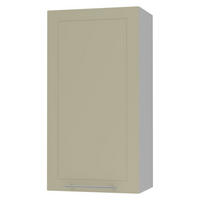 KÜCHENHÄNGESCHRANK Kvantum W4/60/1 Vanille Matt / Grau Matt 60 / 32,5 / 96cm - Creme/Grau, Holz/Holzwerkstoff (60/96/32.5cm) - Feldmann-Wohnen