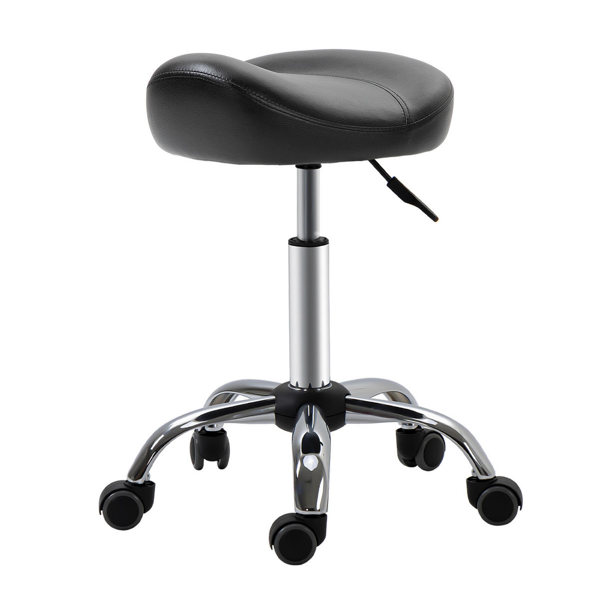 DREHHOCKER DE-09682 Schwarz - Schwarz, Metall (48/71/48cm) - ComfortXL