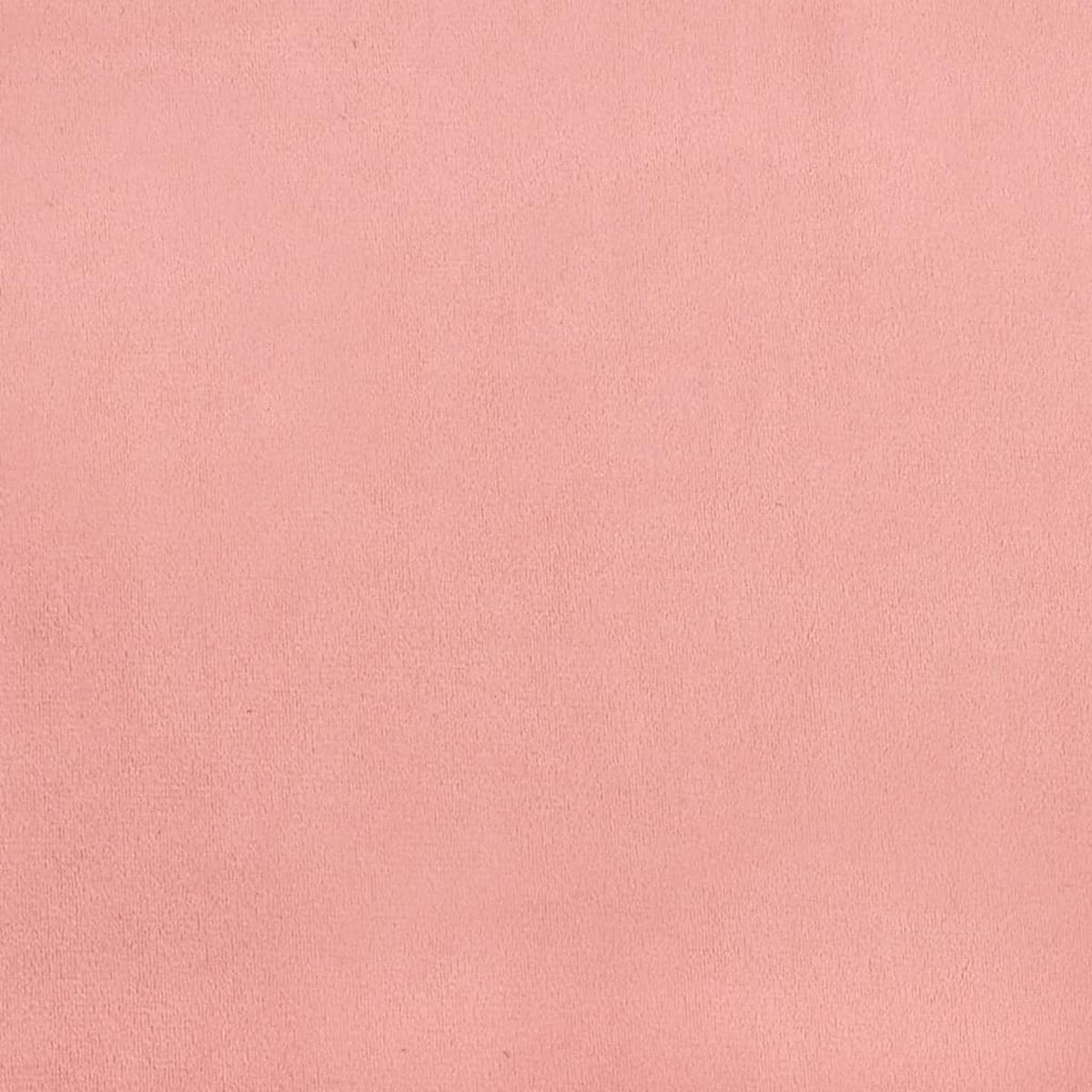 BETTGESTELL Rosa 140/200 Cm Samt - Rosa, Textil (140/200cm) - vidaXL