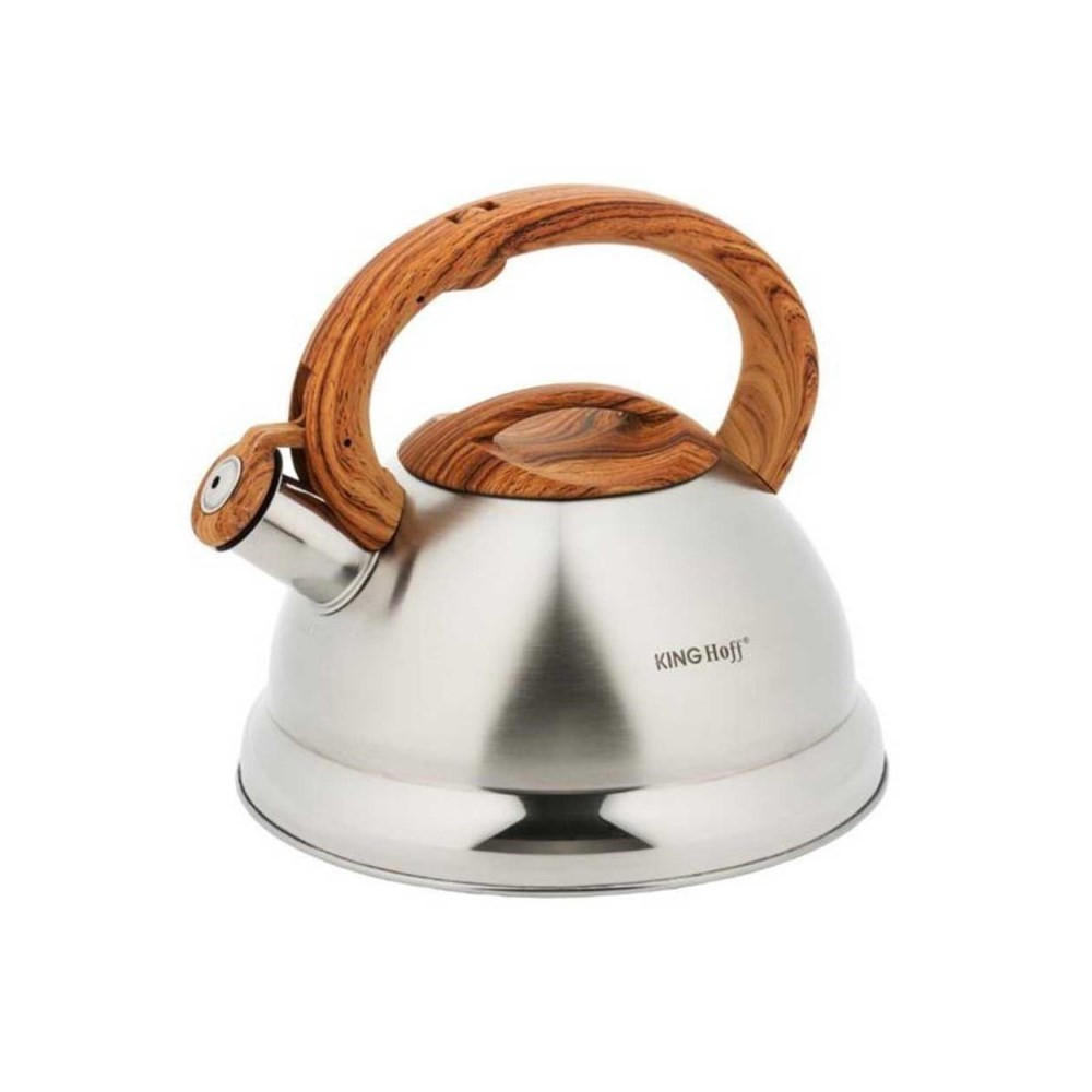 WASSERKESSEL Silber 25/23/21 cm KH3336 - Silberfarben, Metall (25cm) - Kinghoff 