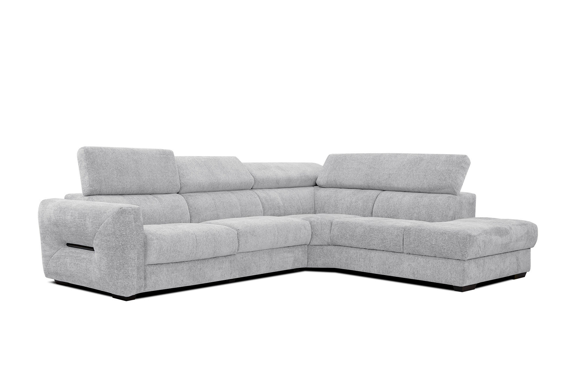 ECKSOFA CALVERA 5-Sitzer, hellgrau - Hellgrau, Holzwerkstoff/Textil (298/239cm) - Courtois Laville