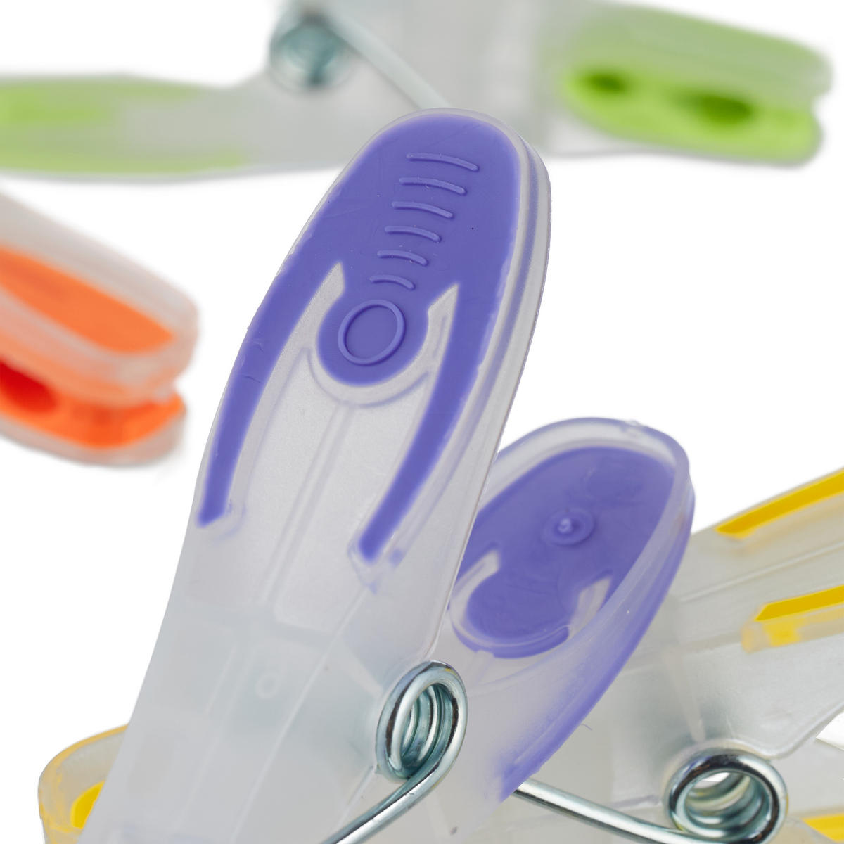 75XWÄSCHEKLAMMERN - Multicolor, Kunststoff/Metall (7/2/3cm) - Relaxdays