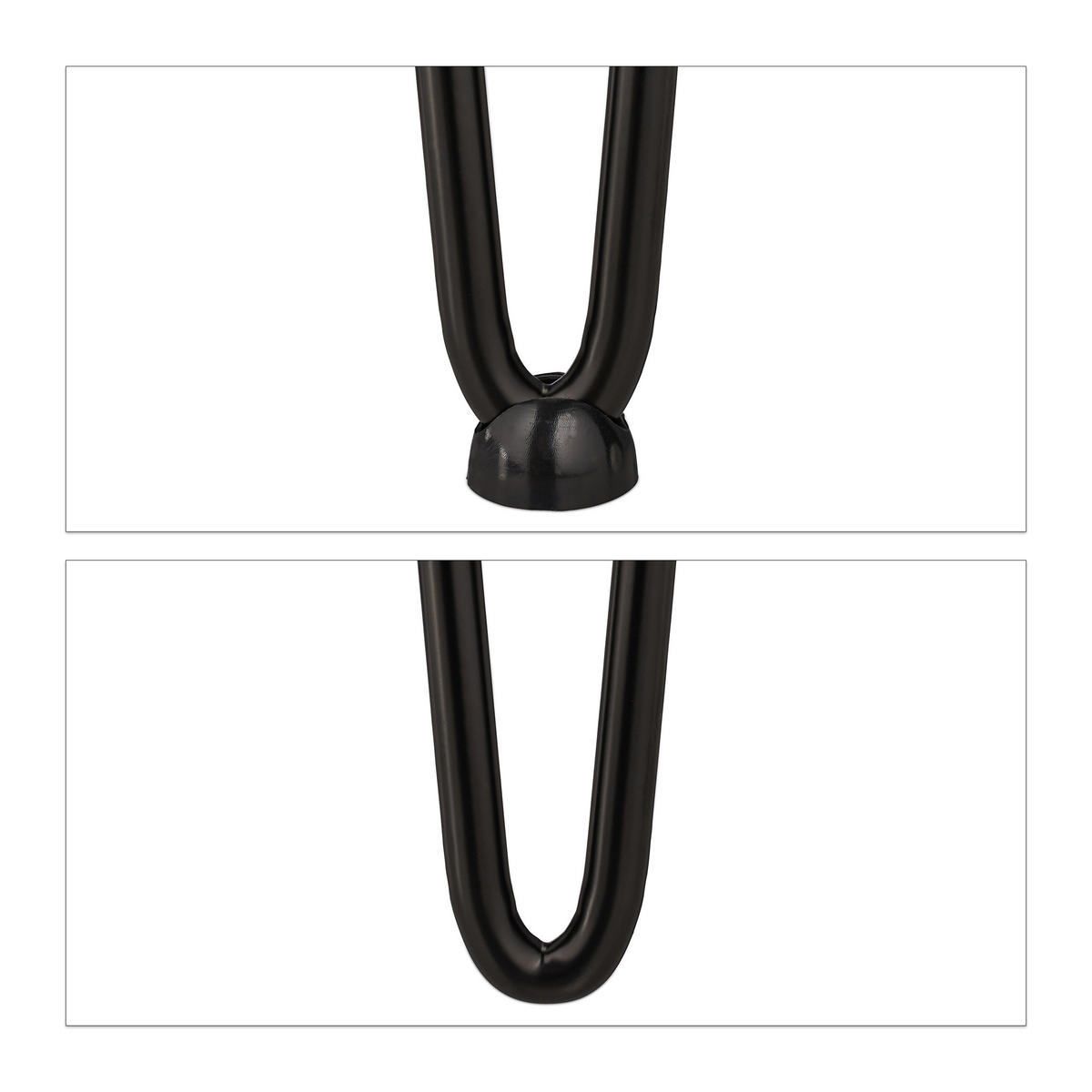 4XHAIRPIN - Schwarz, Kunststoff/Metall (12/30/12cm) - Relaxdays