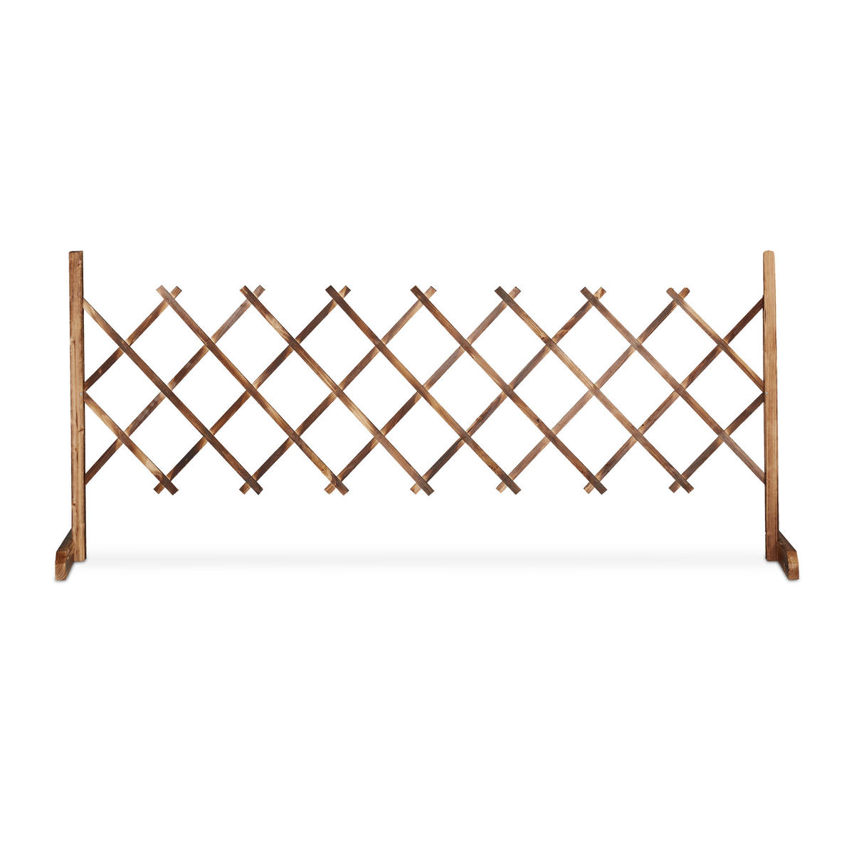 RANKGITTER - Hellbraun, Holz (185/73/28cm) - Relaxdays