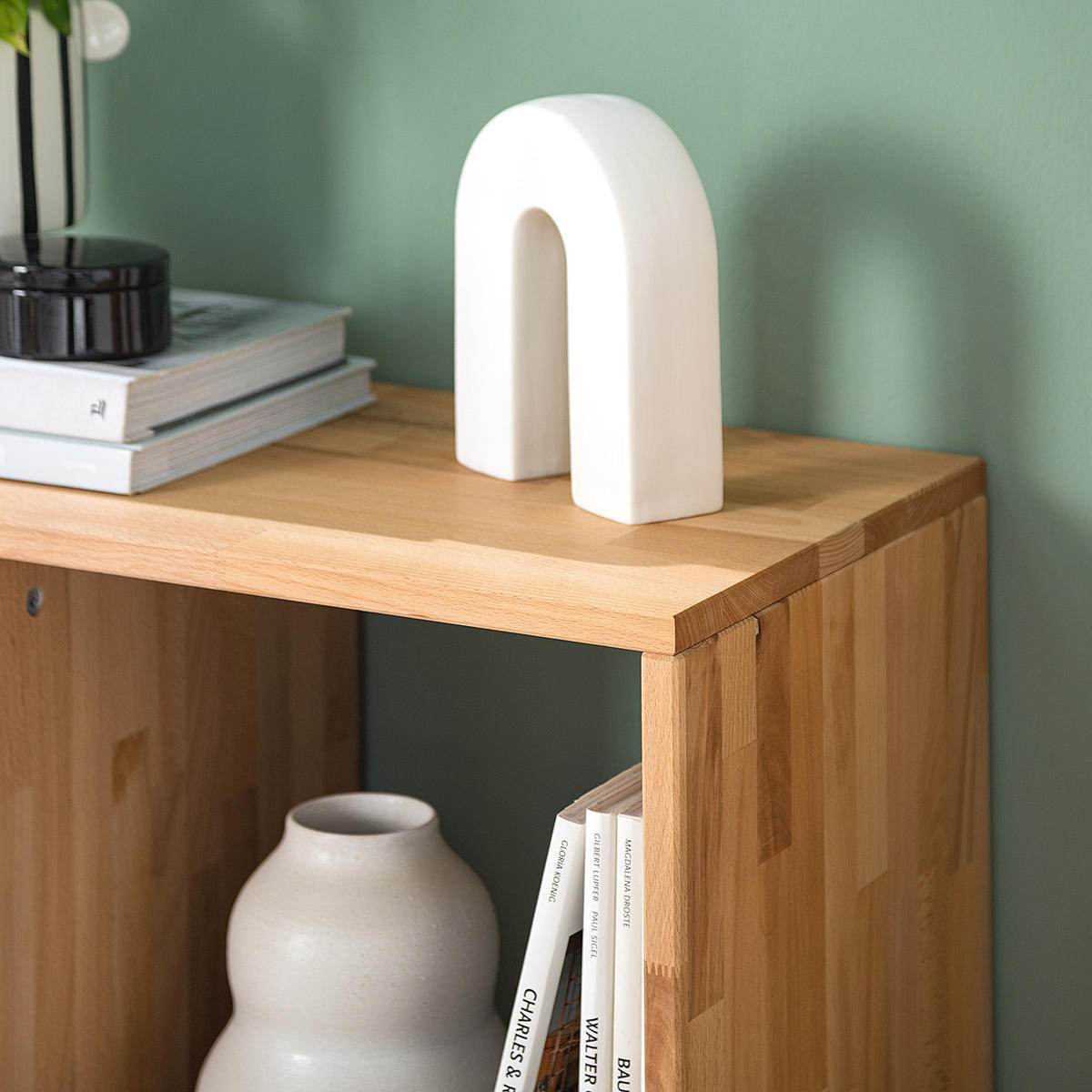 REGAL - Massivholz - Kernbuche, Holz (76/76/35cm) - home24