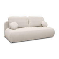 Schlafsofa CLAIRE, zweisitzig, mit Schlaffunktion, Neve 03 - Creme, Textil (208/90/95cm) - Lookway