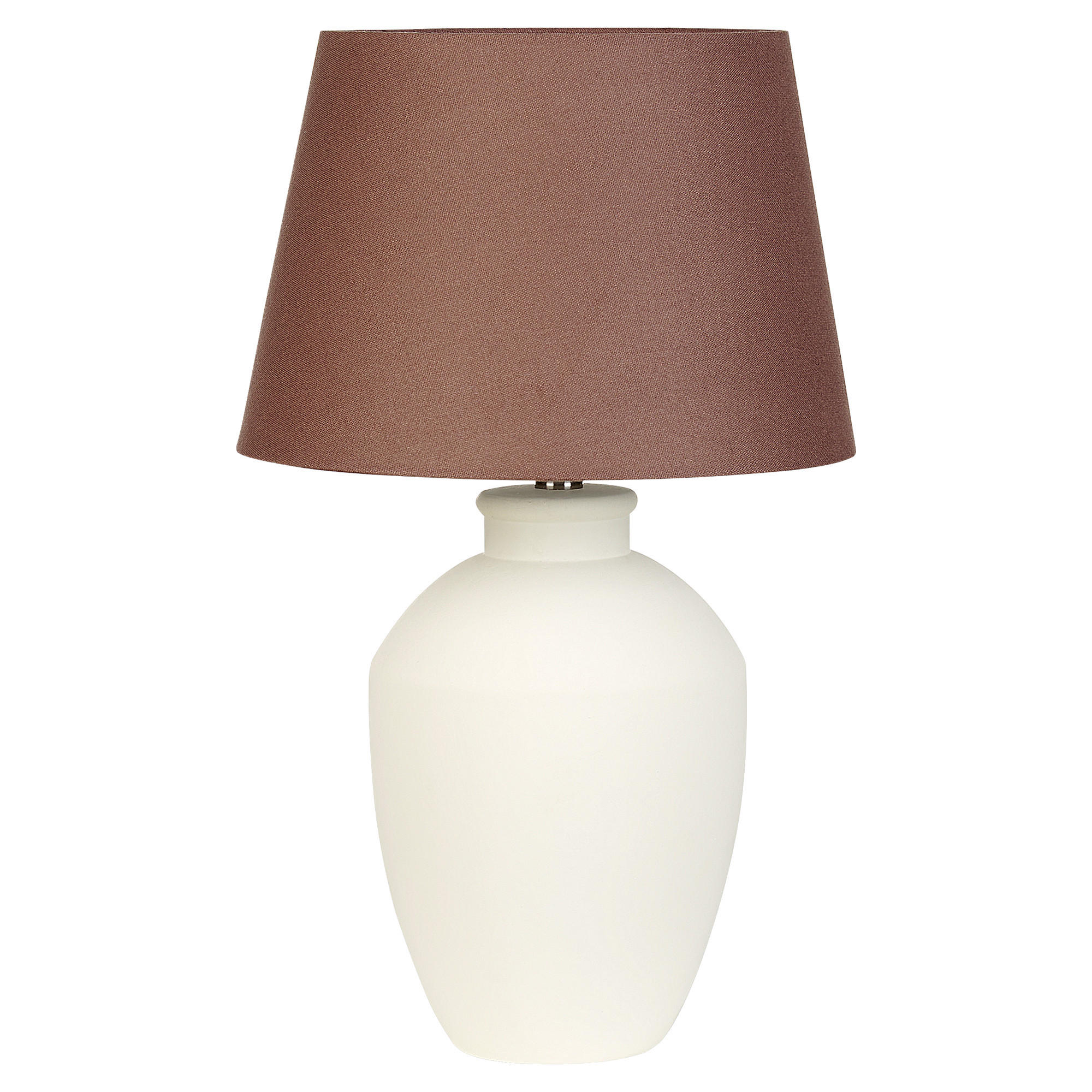TISCHLAMPE Arcos 33/33/55 cm - Weiß, Keramik (33/33/55cm) - Beliani