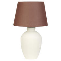 TISCHLAMPE Arcos 33/33/55 cm - Weiß, Keramik (33/33/55cm) - Beliani