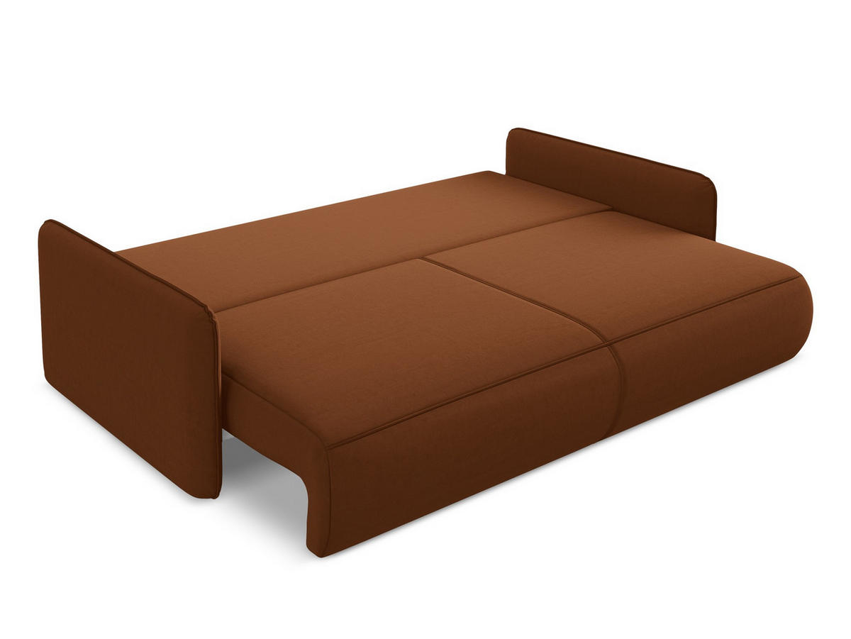 3-SITZER SOFA mit Schlaffunktion Samt Stoff Grau - Dunkelgrau/Schwarz, Kunststoff/Textil (216/86/105cm) - Makamii