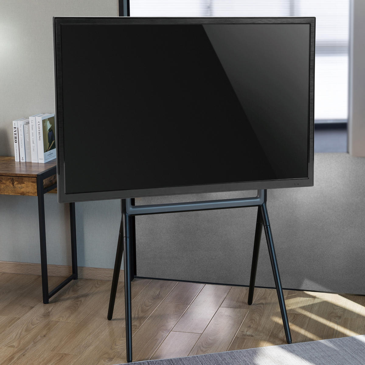 TV-HALTERUNG Vega - Schwarz, Kunststoff/Metall (83/136.5/60cm) - pro.tec