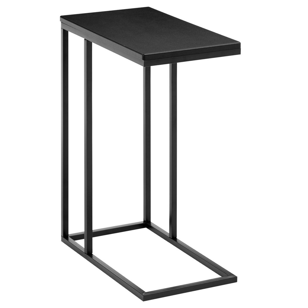 BEISTELLTISCH DEBORA - Schwarz, Holzwerkstoff (26/46/61cm) - IDIMEX