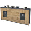 SIDEBOARD Grömitz Eiche Natur - Eichefarben, Holzwerkstoff (166.5/75.5/35cm) - Vladon