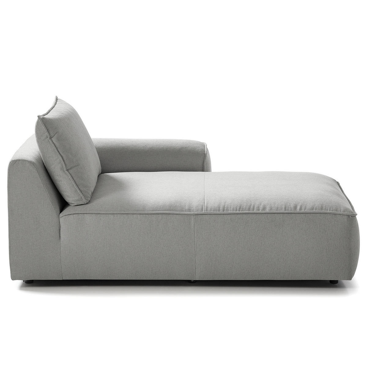 MODULLONGCHAIR - Hellgrau, Holz/Textil (170/82/105cm) - home24