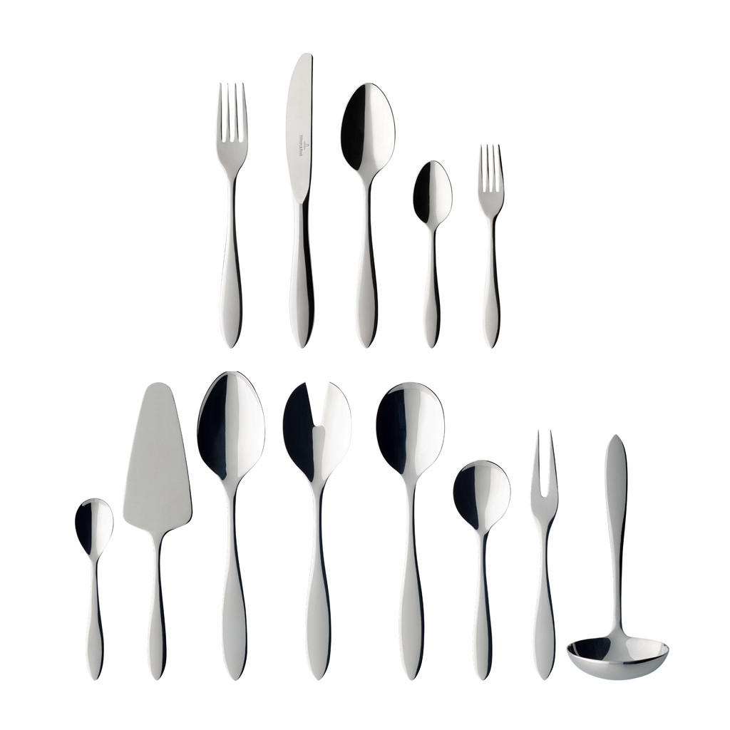 TAFELBESTECK Arthur silber 68er Set - Silberfarben, Metall - Villeroy & Boch