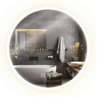 SPIEGEL Rea Led Bluetooth Ffj 80cm - Chromfarben, Glas (80/80/2cm) - REA