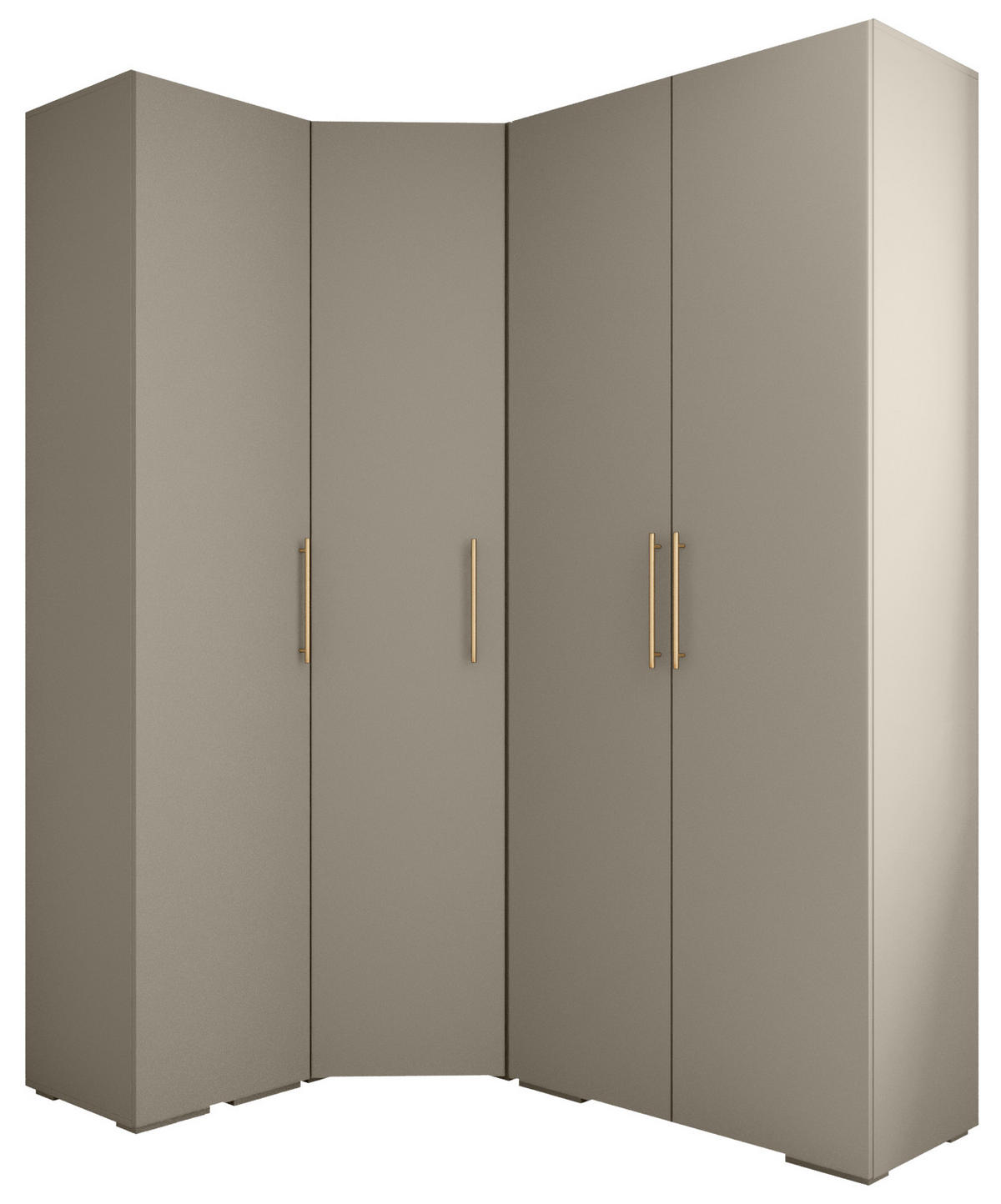 GARDEROBEN-SET 236,7/181,7/47 - Kaschmir/Goldfarben, Holz/Kunststoff (181.7/236.7/47cm) - Abiks Möbel