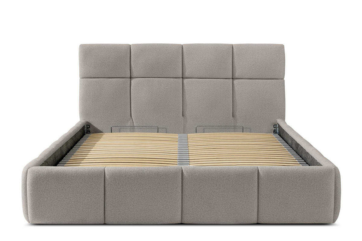 POLSTERBETT ALTOS, hellgrau - Hellgrau, Holz/Holzwerkstoff (140/200cm) - KONSIMO®