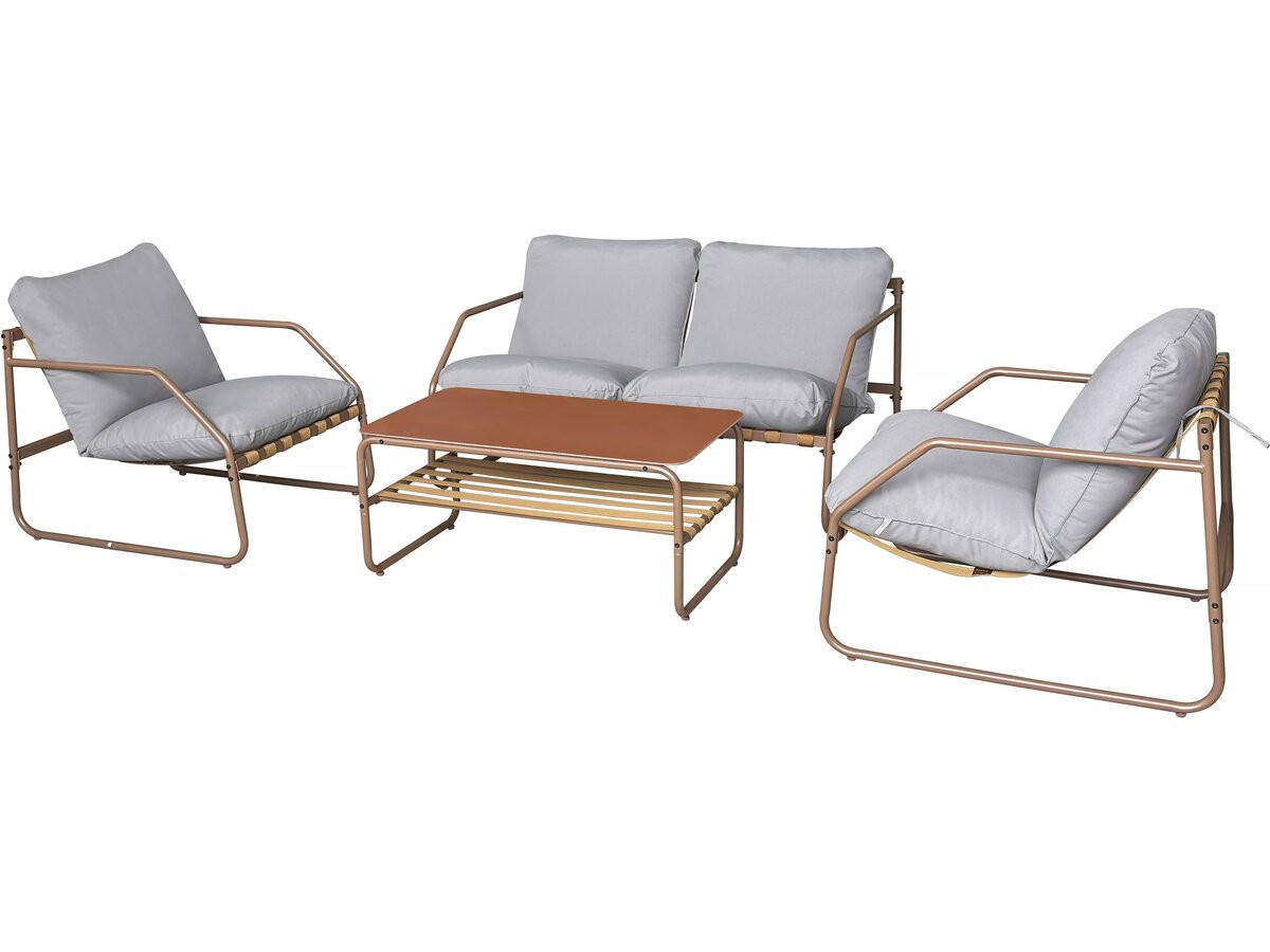 GARTENSITZGRUPPE sora Terrakotta - Rot, Metall - Habitat Garten