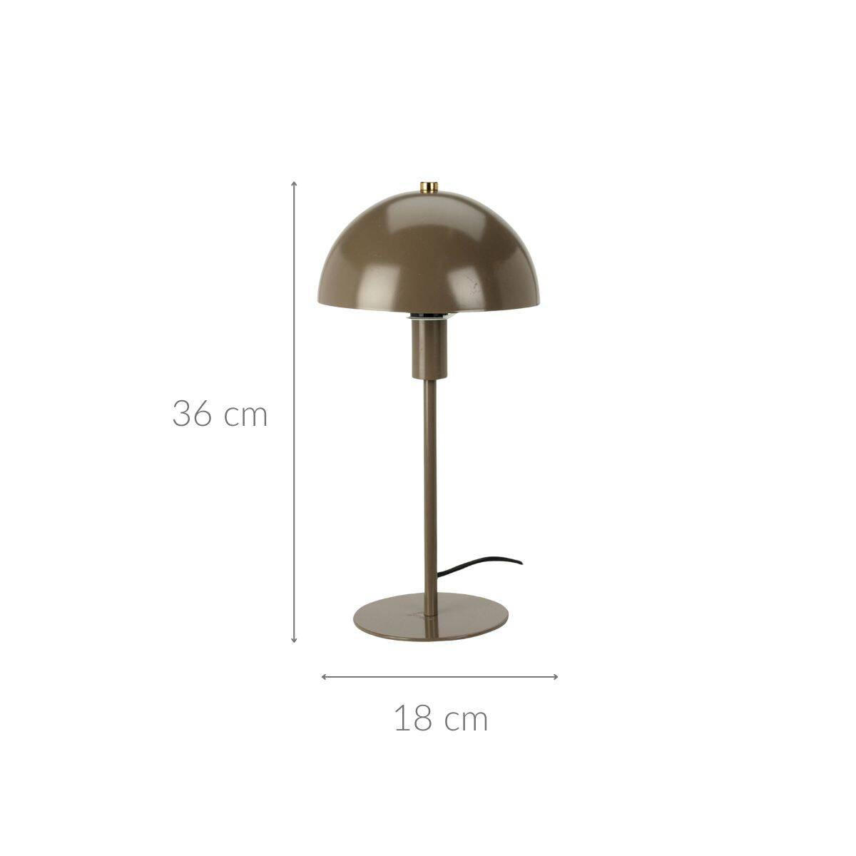TISCHLAMPE Metall 18/36 cm - Braun, Metall (18/18/36cm) - Home Styling Collection