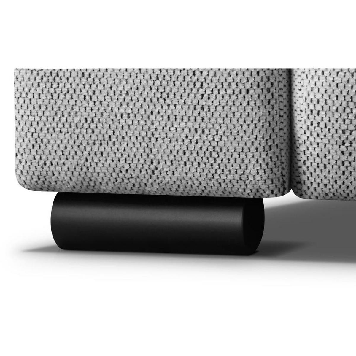 ECKSCHLAFSOFA Benny anthrazit links - Anthrazit/Schwarz, Kunststoff/Textil (271/185cm) - Beautysofa