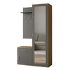 GARDEROBENSCHRANK VENTO 100/180,5/35 cm Modern Garderobe-Set Eiche Artisan - Eiche Artisan/Grau, Holzwerkstoff (100/180.5/35cm) - MASSENO