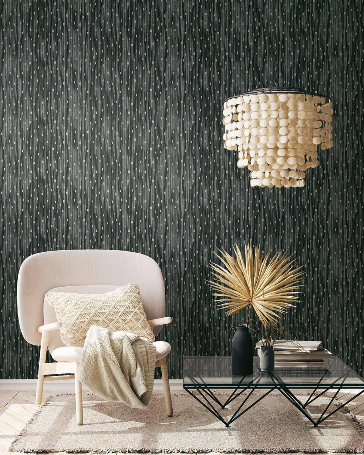 VLIESTAPETE Schwarz 53/1005 cm - Schwarz, Textil (53/1cm) - KUNSTLOFT